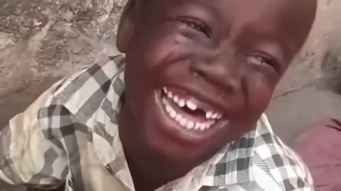 How this African boy crying and then How his Laughing