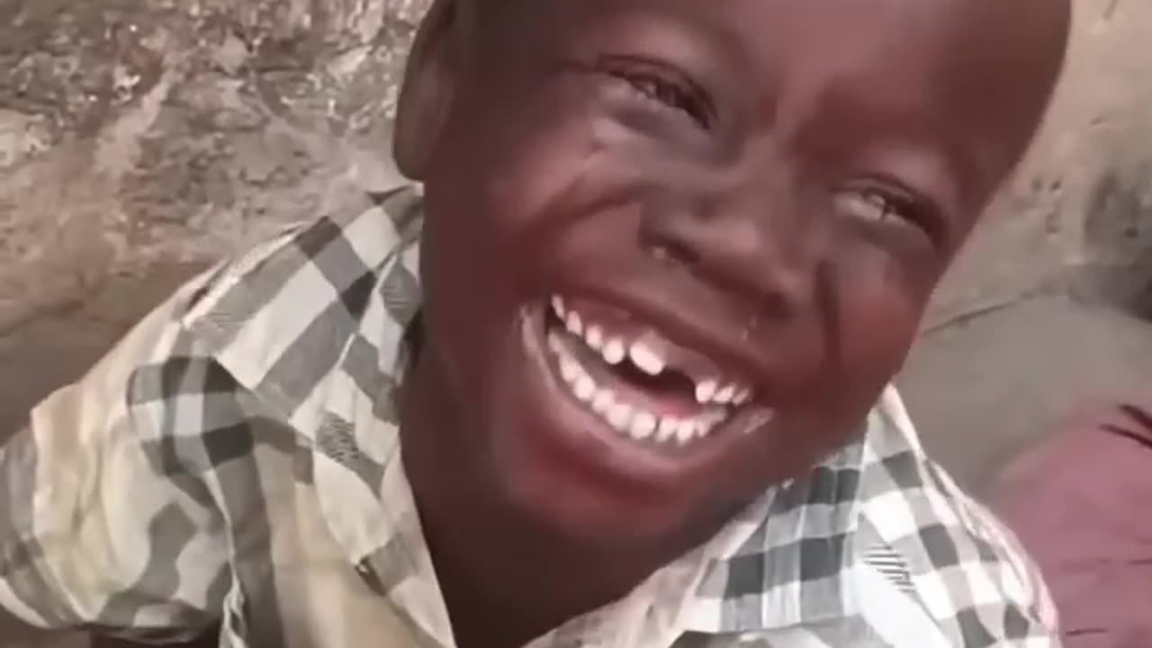 How this African boy crying and then How his Laughing