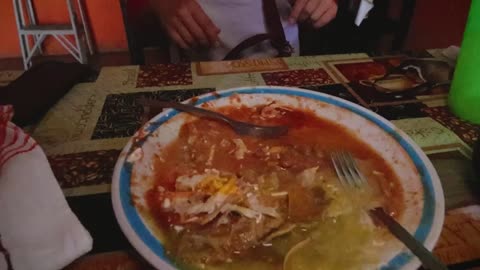 Best Chilaquiles in Playa del Carmen at Las Cacerolas