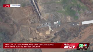 A pipe burst near a hydropower facility in Yuba County has prompted evacuations
