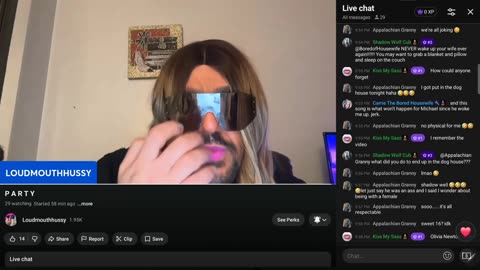 Hussy Drunk and Wigless 11/14