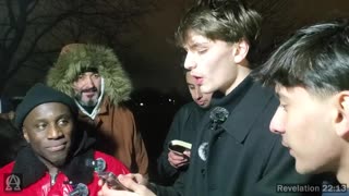 Speakers Corner-Orthodox Christians Show Lamin The Disciples Believed Jesus Is God, He Changes Topic