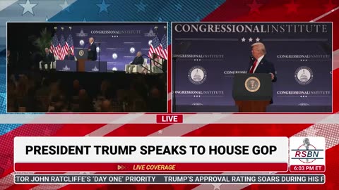 WATCH President Trump Addresses the House GOP at Trump National in Doral, FL - 1-27-25