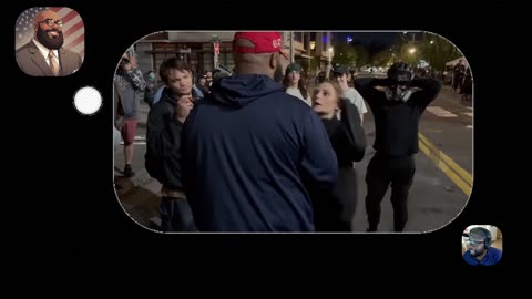 Portland Protester Almost FAFO! MAGA