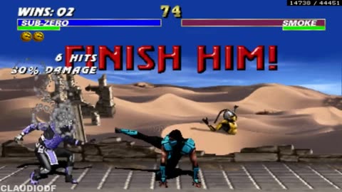 Ultimate Mortal Kombat 3 - Masked Sub-Zero - Arcade Cabinet