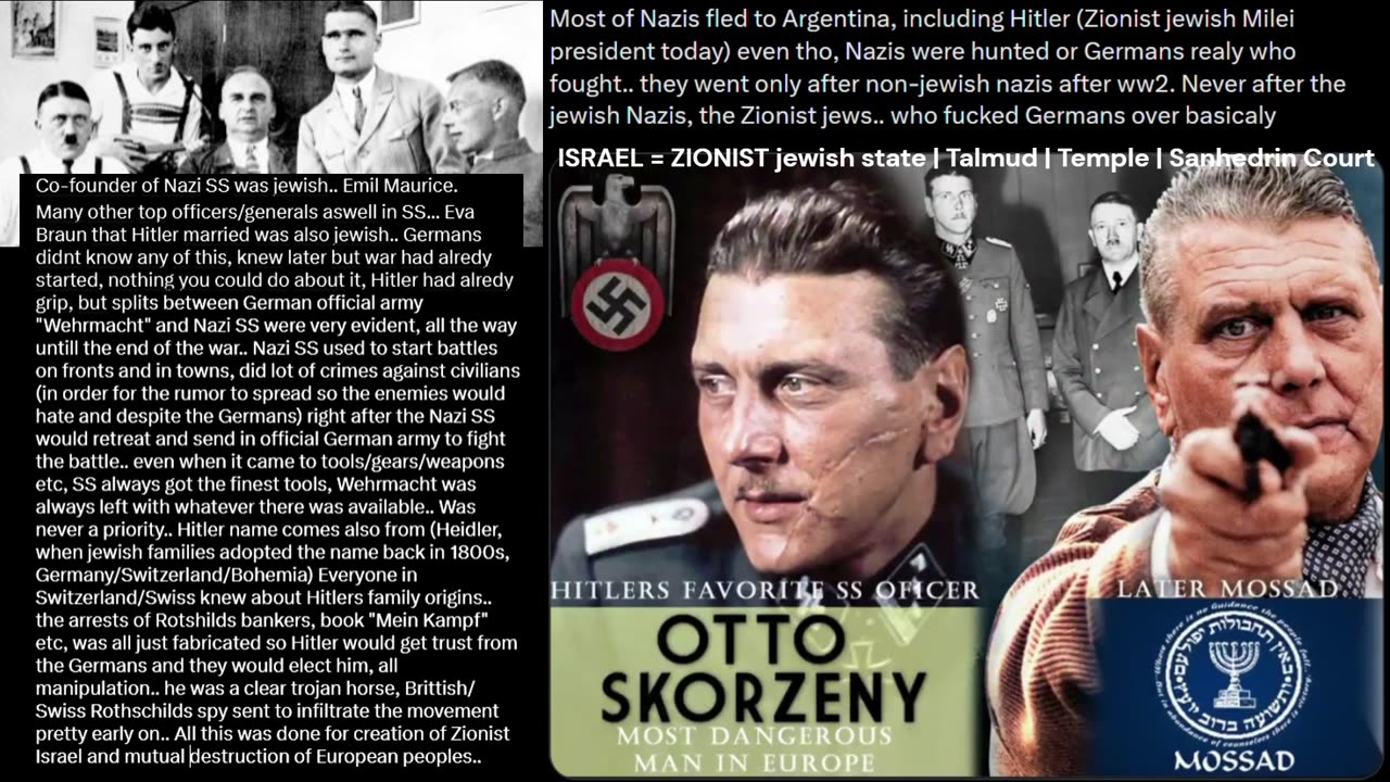 Zionist jews in Nazi SS vs Germans !!!