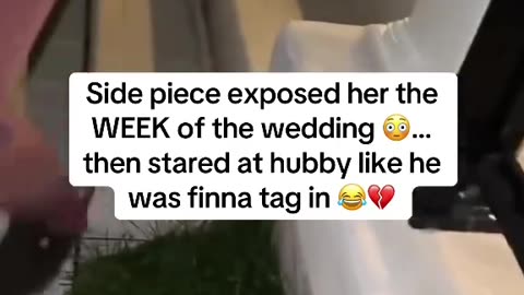 Man expose a woman for cheating on her wedding week