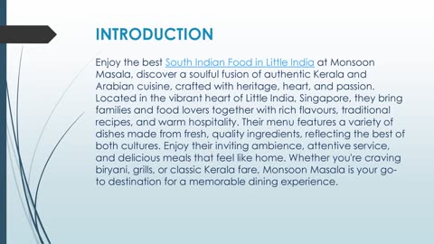 Best South Indian Food in Little India