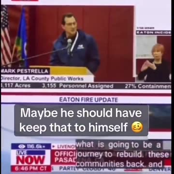 🔥🔥💣🔥🔥 Did they just Freudian slip "The fires we started" on live television ??