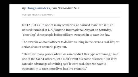 L. A. Ontario International Airport Shooting Hoax