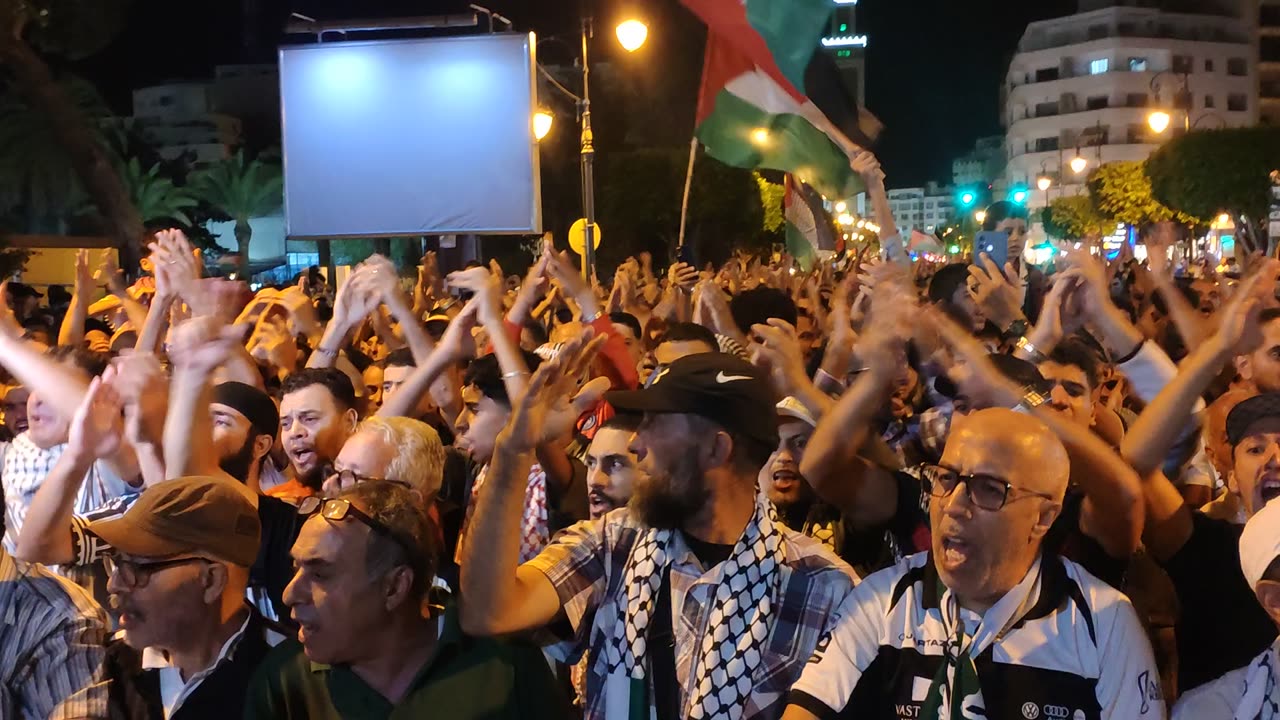 مسيرة شعبية مسيرة الصمود لكسر الحصار عن غزة من طنجة 27 09 2025 اتحدوا في النضال