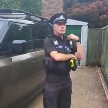British police capture and arrest an elderly man because some of his social media posts...