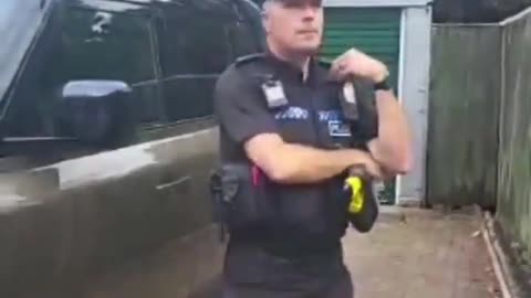 British police capture and arrest an elderly man because some of his social media posts...
