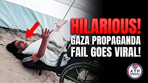 HILARIOUS! GAZA PROPAGANDA FAIL GOES VIRAL! IT'S SO STAGED YOU'LL THINK IT'S A COMEDY SKETCH