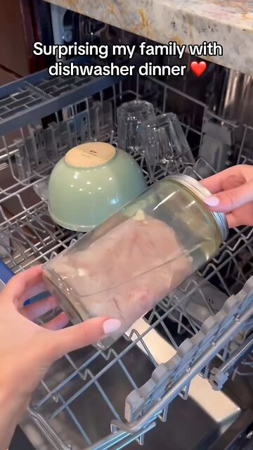 Making dinner today in the dishwasher carzy times