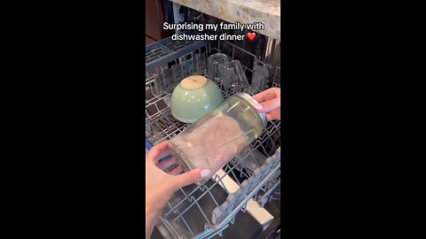Making dinner today in the dishwasher carzy times