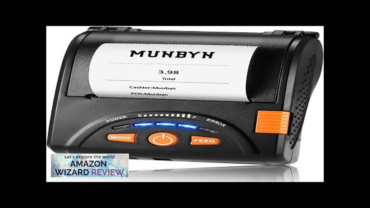 MUNBYN Bluetooth Receipt Printer 58mm Mini Wireless POS Receipt Printer Mobile Thermal Review