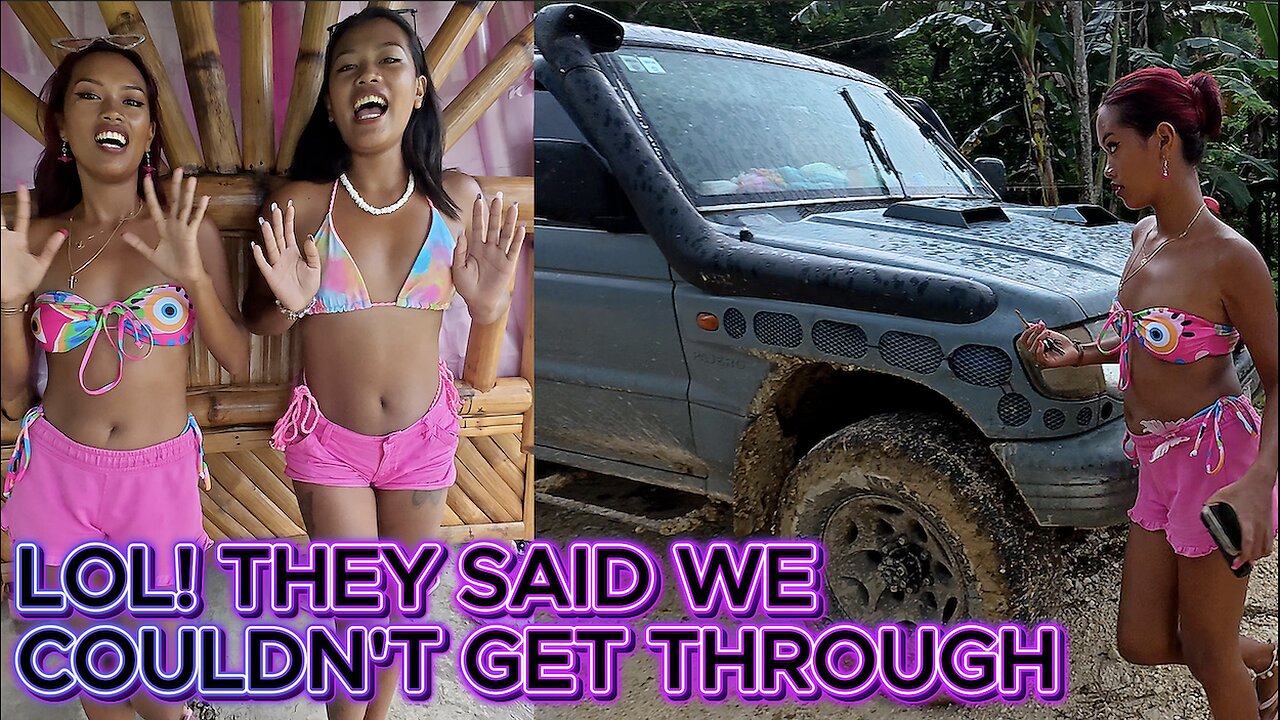 Filipina's Mitsubishi Pajero 4x4 Montero LOVES THE SLOP! OFF GRID ISLAND FAMILY PHILIPPINES LIVING