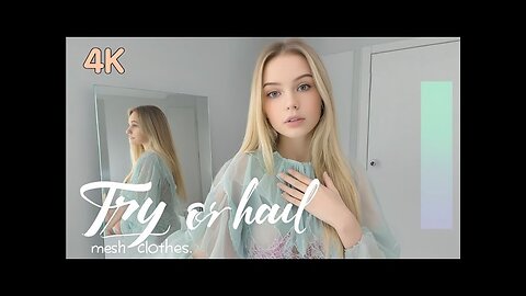 4k micro bikini try on haul transparent lingerie | shein transparent try on haul #31