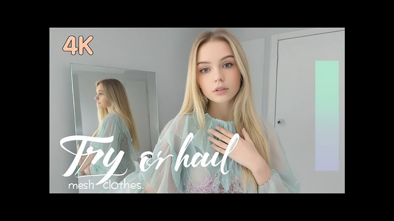 4k micro bikini try on haul transparent lingerie | shein transparent try on haul #31