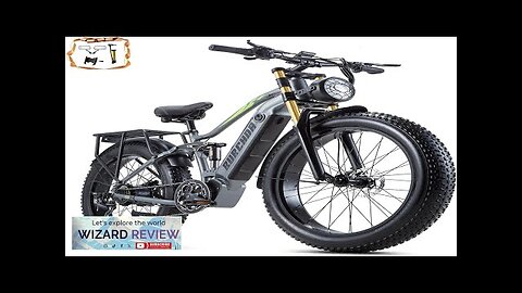 DAMSON Electric Bike for Adult 1000W 48V 30AH/20Ah Removable Battery Ebike 26"X4"Fat Review