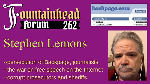 FF-262: Stephen Lemons on the prosecution of Backpage and the implications for free speech