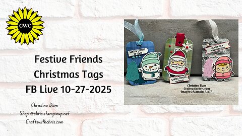 Festive Friends Christmas Tags