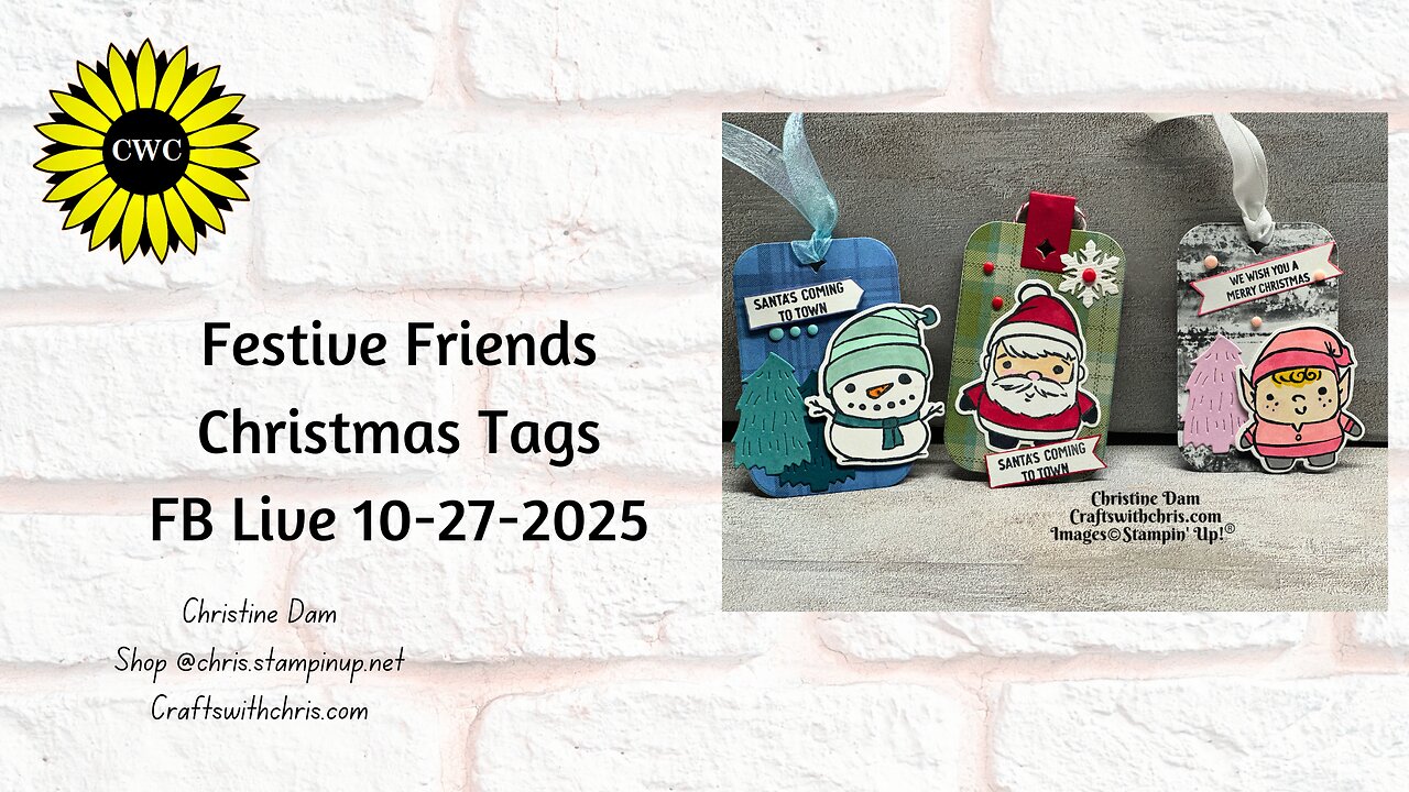 Festive Friends Christmas Tags