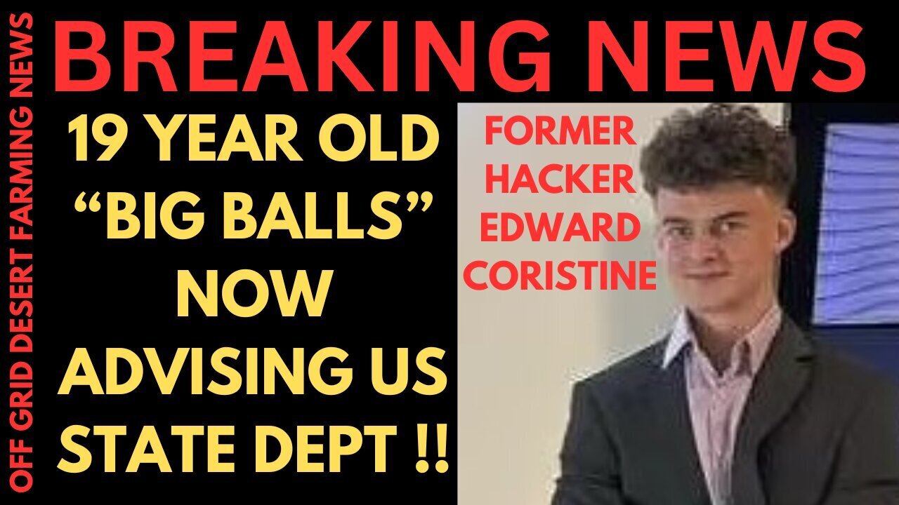 Breaking: 19 Year Old "Big Balls" Now Advising The Us State Dept, Former Hacker New Appointment.