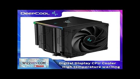 DeepCool AK620 CPU Cooler with Digital Display 6 Heat Pipes Twin Towers Review