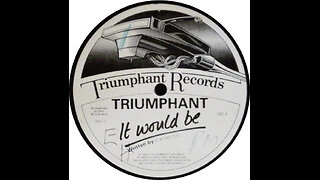 Triumphant – It Would Be | Classic Conscious Reggae Roots | Rare Jamaican Gem