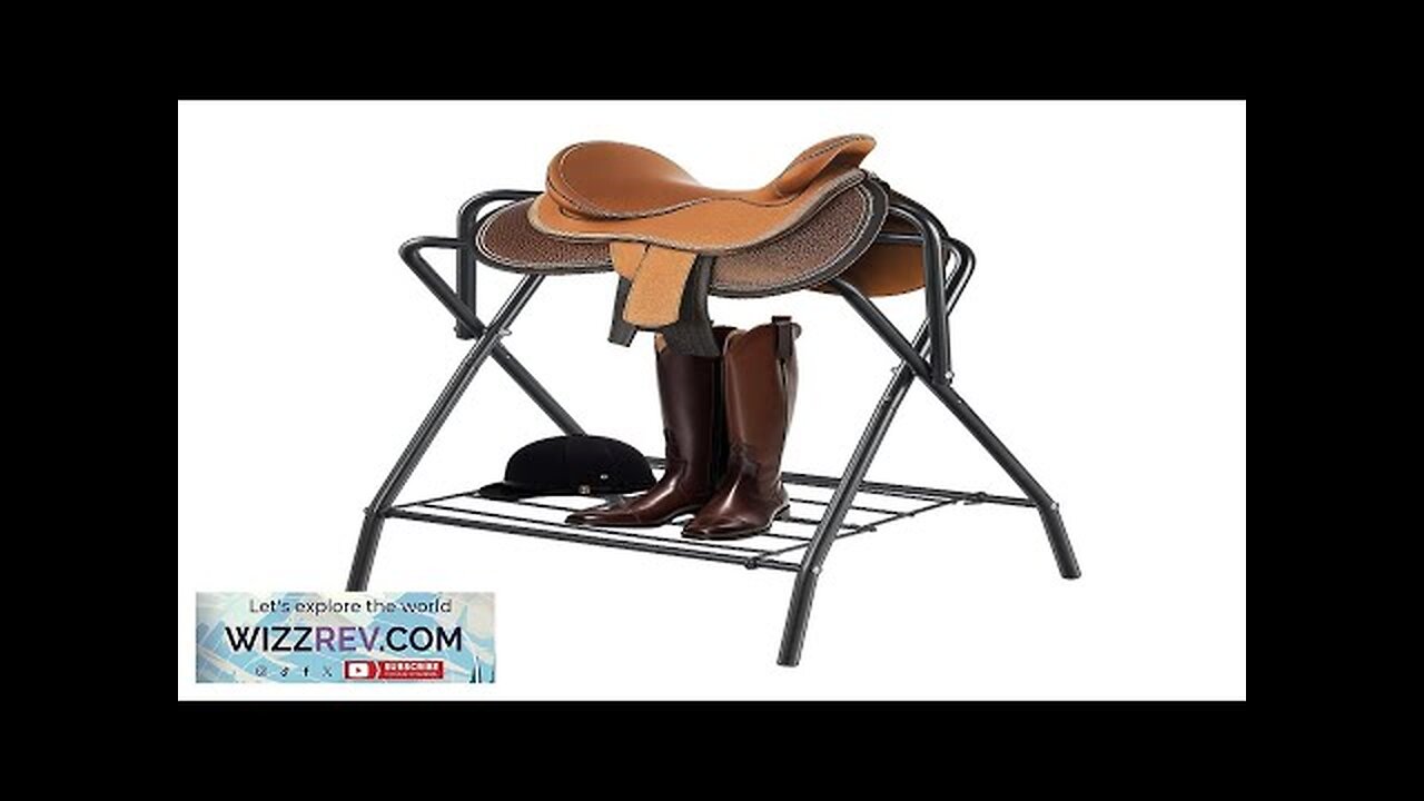 VEVOR Folding Saddle Rack Portable Freestanding Horse Saddle Stand 132 LBS Review