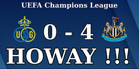 Union Saint-Gilloise vs. Newcastle United (0-4 UCL)