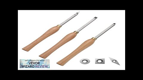 VEVOR Wood Lathe Chisel Set 3 PCS Woodworking Turning Tools Includes Square Review