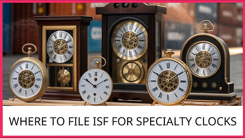 Where To File ISF For Specialty Clocks