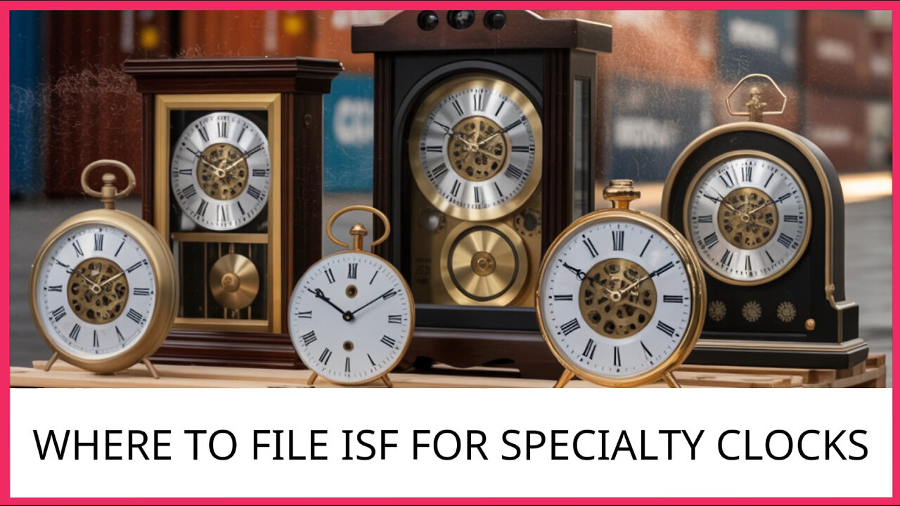 Where To File ISF For Specialty Clocks