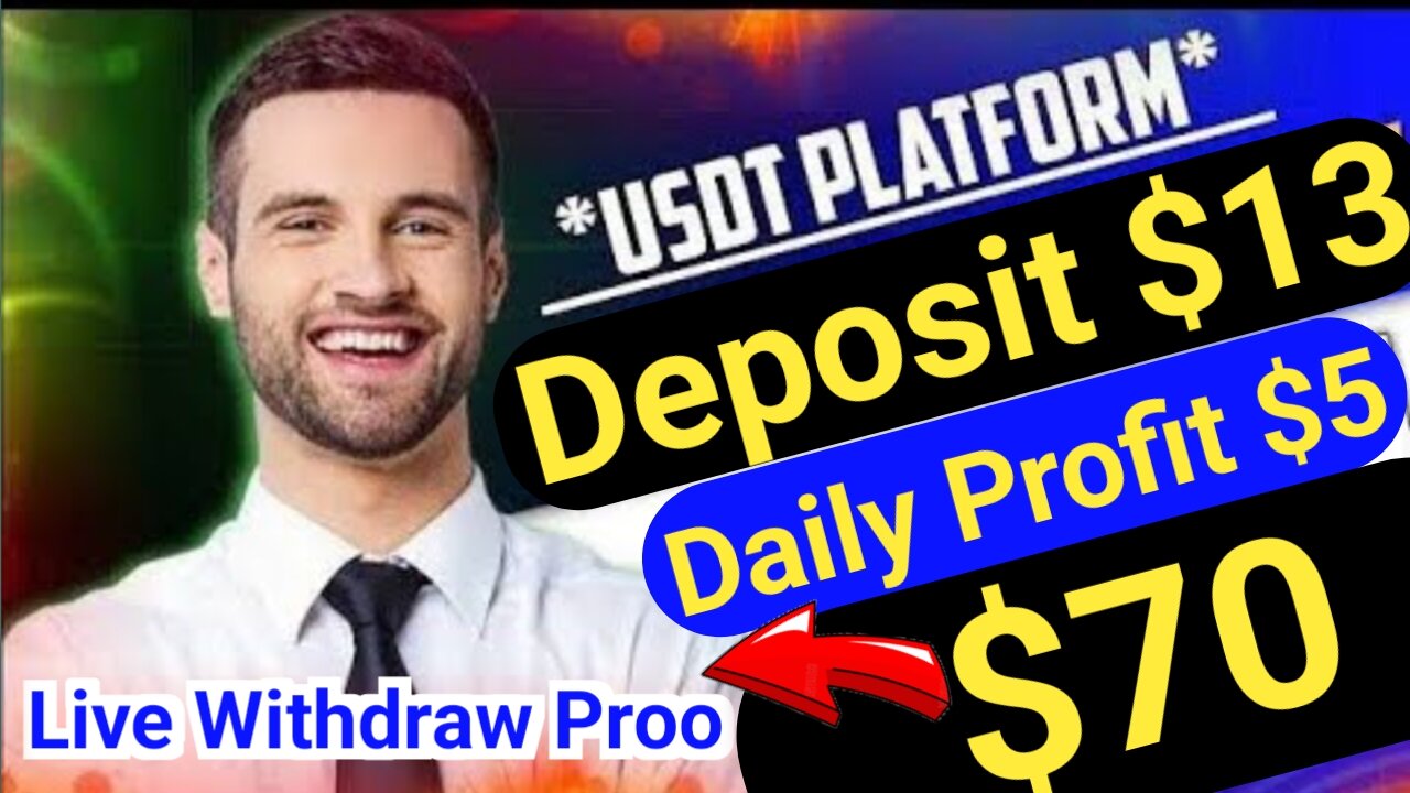 Best High Profitable USDT Earning Platform | $70 USDT Live Withdraw Proof