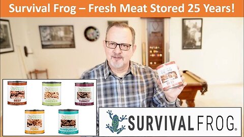 Fresh Survival Food - Real Meat - How Does It Taste??? 25 Year Shelf Life! Survival Frog