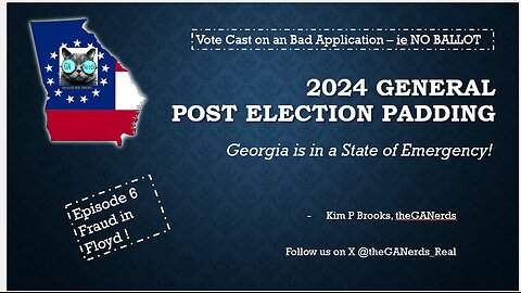 2024 Post Election Padding - Floyd Votes a Pretend Ballot