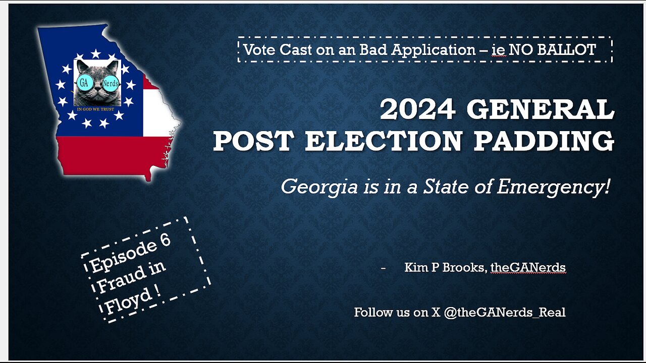 2024 Post Election Padding - Floyd Votes a Pretend Ballot