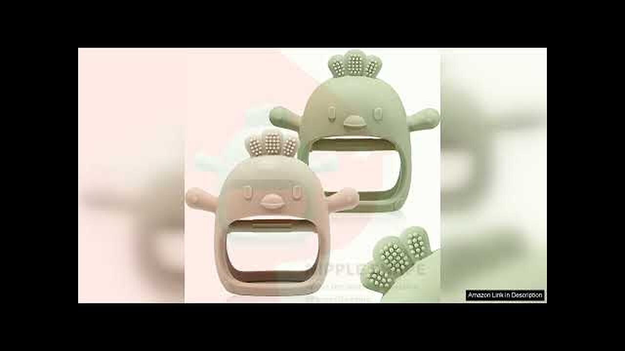 2 Packs Baby Teething Toy Silicone Teething Mitten for Babies Review