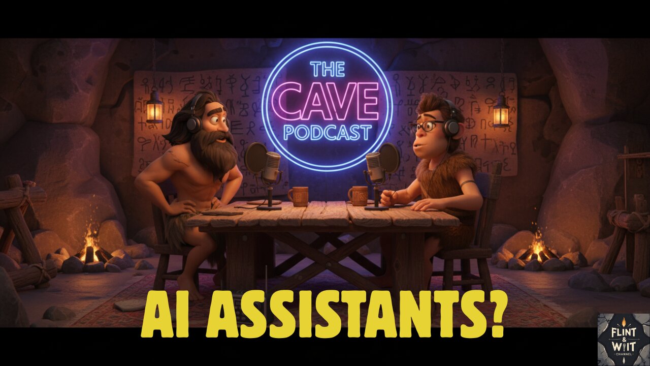 If Cavemen Had AI Assistants.