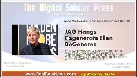 JAG Hangs Degenerate Ellen DeGeneres On February 10, 2025, At GITMO..