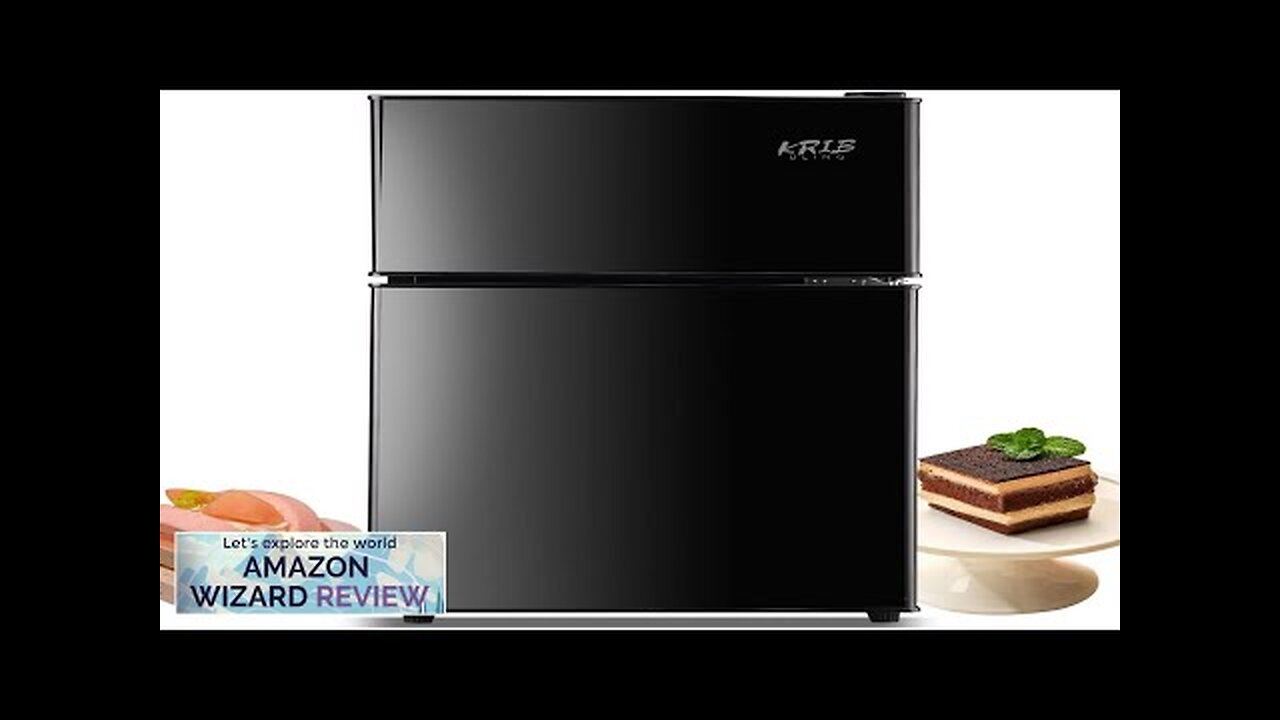 KRIB BLING 3.5 Cu.ft Retro Mini Fridge with Freezer Compact Refrigerator Review