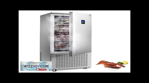 370L Commercial Blast Freezer 15 Trays Blast Chiller Chest Seafood Gelato Review