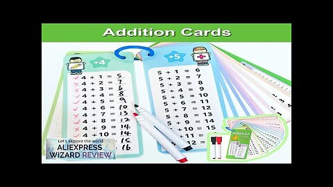 1-12 Addition Facts Charts Addition Table Cards Self Check Math Learning Tool Review