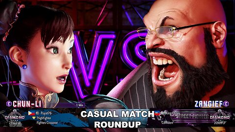Kuya Kalbo SF6 Casual Match Roundup. Chun Li 4 star Diamond Rank [Hori Fight Stick]