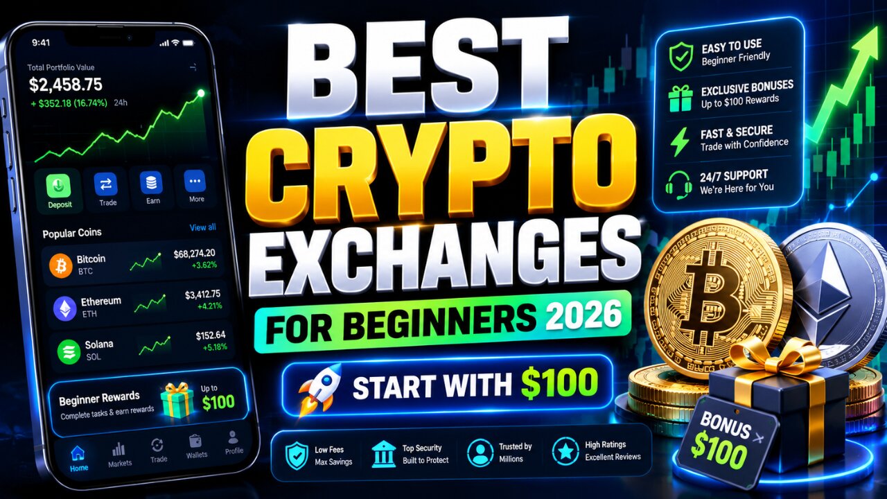 Best Crypto Exchanges for Beginners in 2026: Start Safely With Under $100