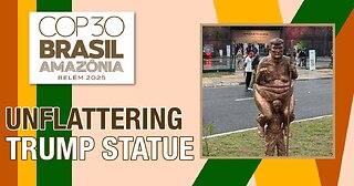 An Unflattering Trump Statue: Interview with artist Lasse Galschiot, along with a fire photobomb!