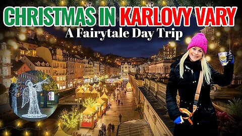 Karlovy Vary Christmas 🎄✨| A FAIRYTALE Day Trip! ❄️ | Czech Republic